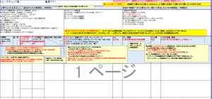 トレードチェック表